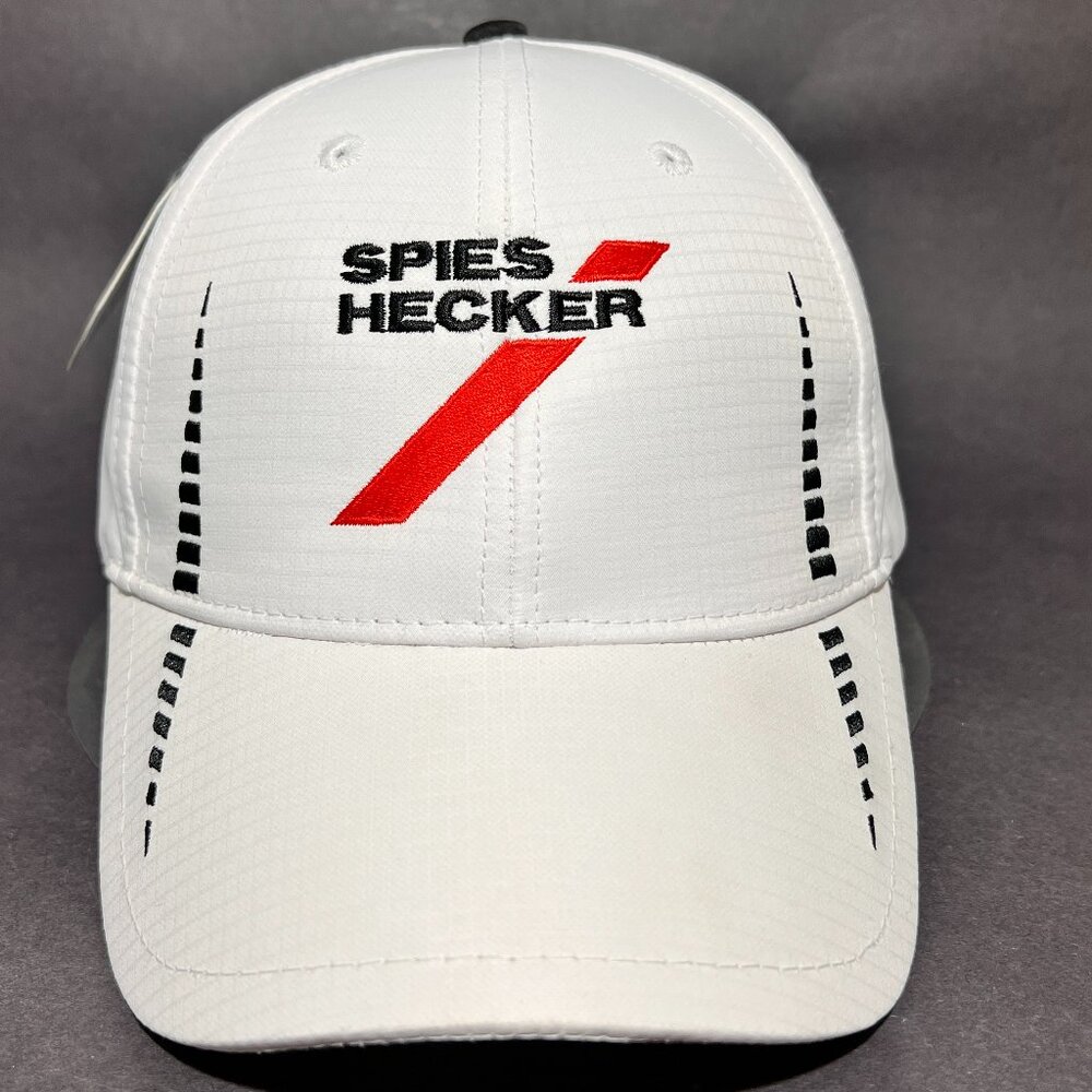 Spies Hecker Strap Back Hat CapAmerica White Golf Outdoor Golfing Mens
